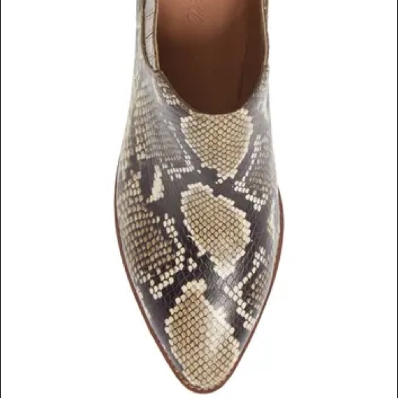 Madewell Sonia Leather Snakeskin Chelsea Boot